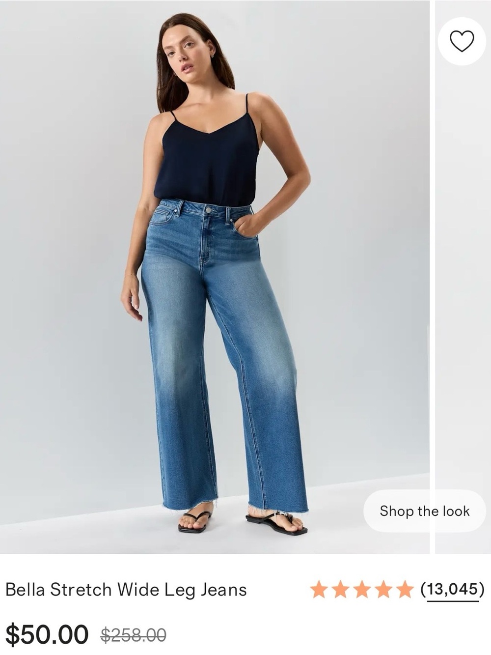 Quince Bella Stretch Wide leg jeans